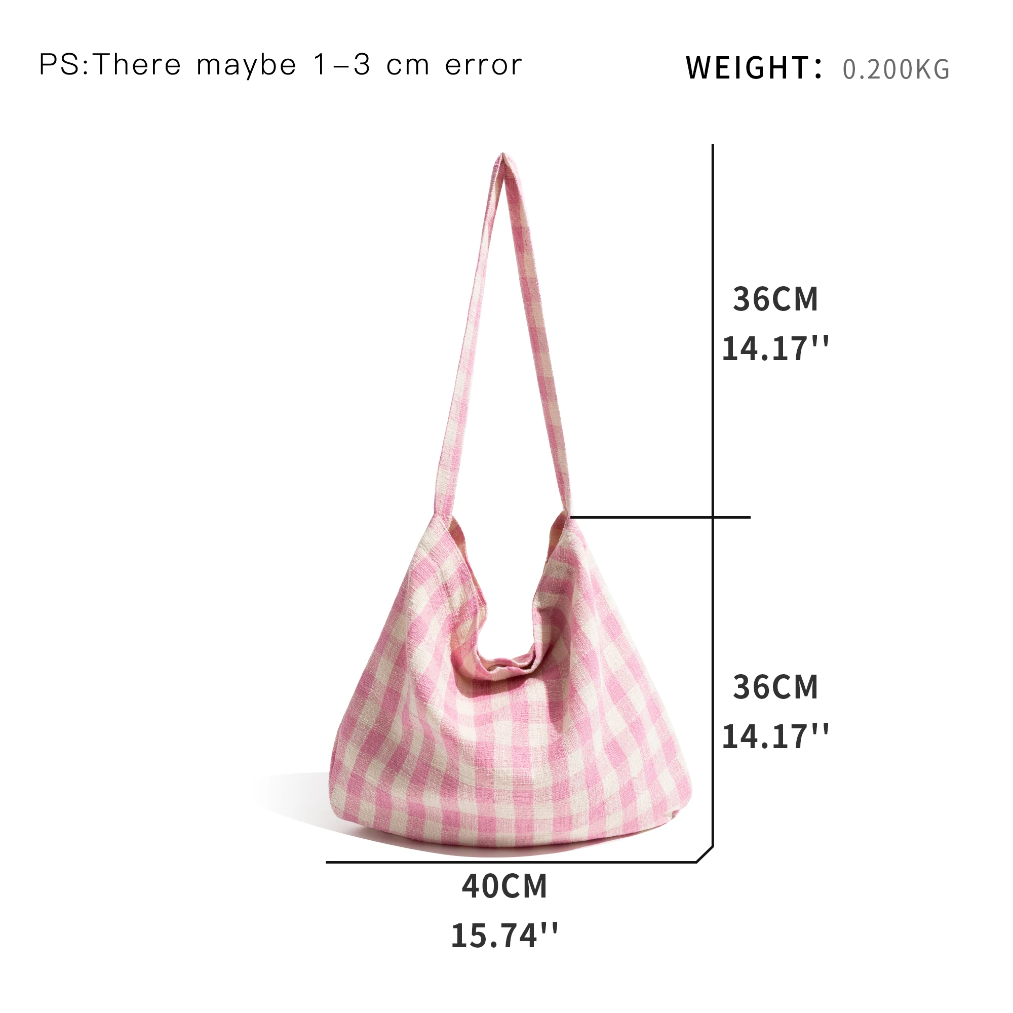 MABULA Girls Plaid Canvas Tote Bag Candy Color Sweet Handbag Large Capacity Student Bookbag Fashion Simple Casual Shoulder Purse