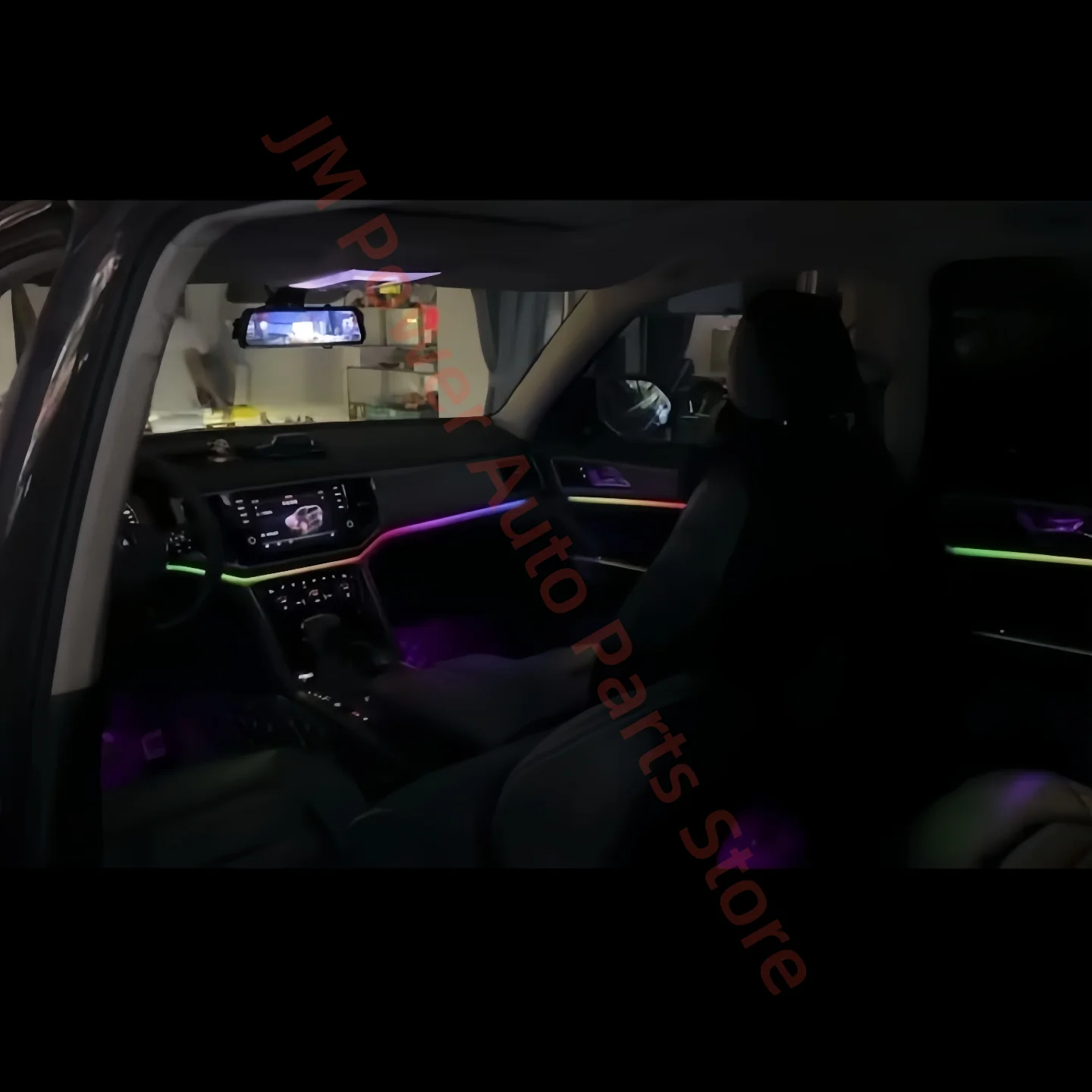 Automotive Ambient light suitable for Volkswagen Viloran Door LED trim 64 color Atmosphere modification APP Screen control