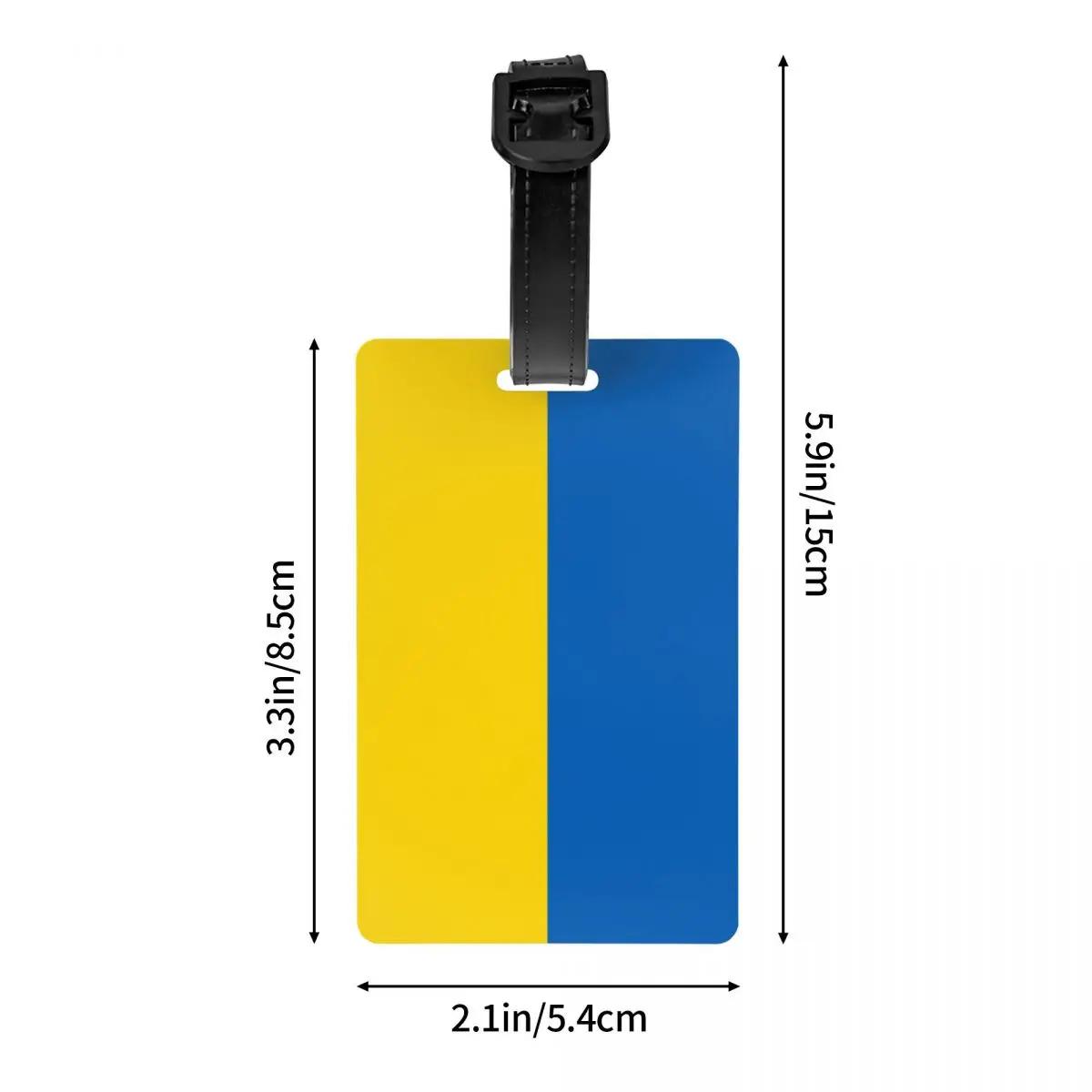 Custom Flag Of Ukraine Luggage Tag With Name Card Privacy Cover ID Label for Travel Bag Suitcase