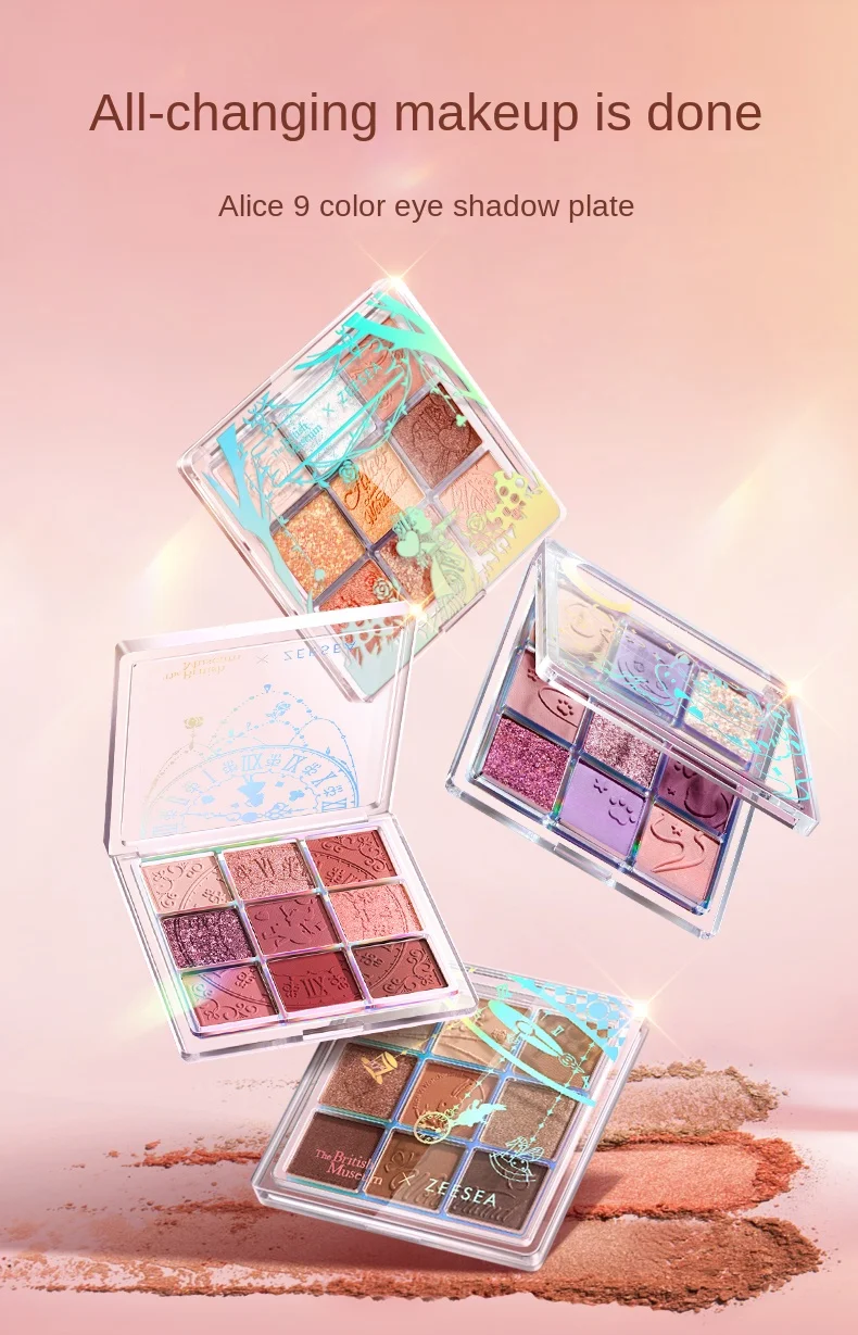 ZEESEA アリスアイシャドウパレット 9 色マットグリッター