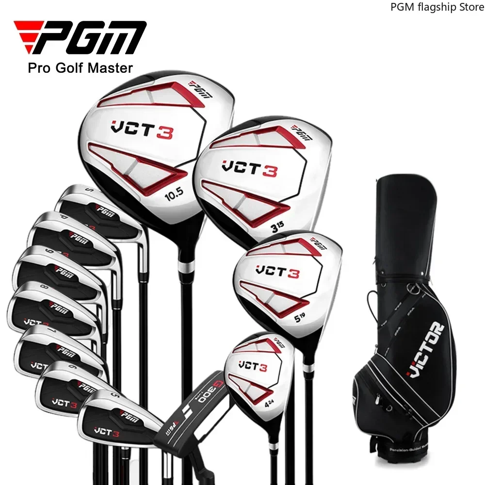 PGM Golf Clubs VCT3 Generation 12 Clubs with Golf Bag Men\'s Beginners Set MTG031