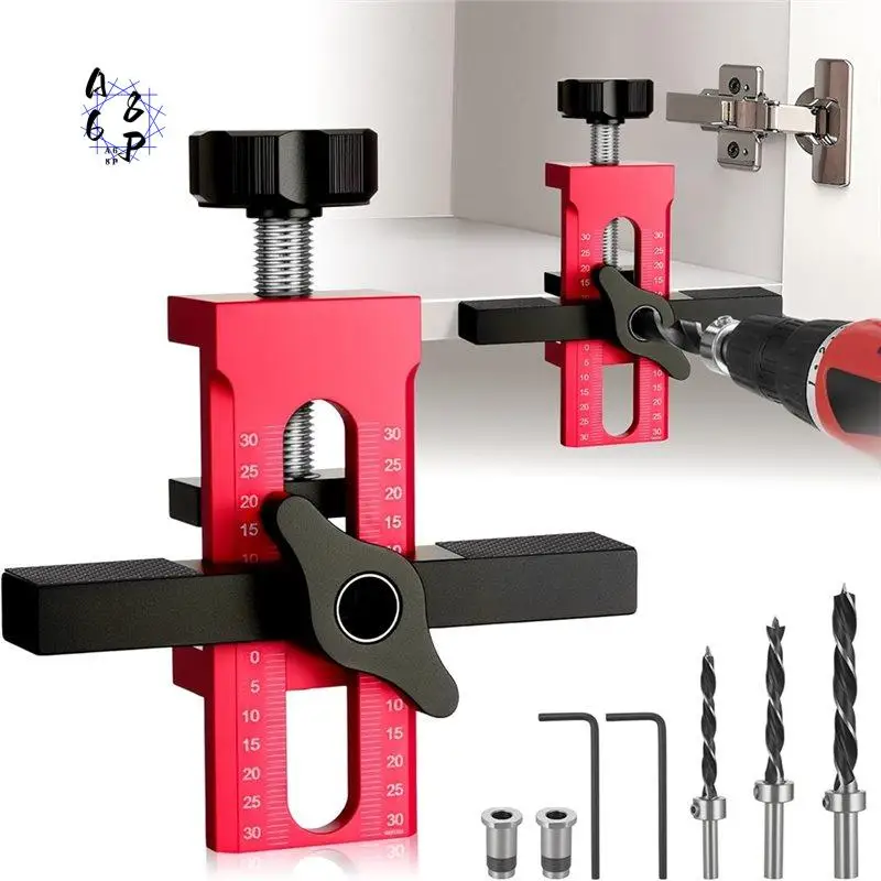 

Приспособление для монтажа дверей шкафов A68P, регулируемый инструмент для установки дверей шкафов, позиционер для установки дверей шкафов из алюминиевого сплава