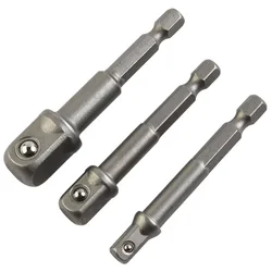 Complete Socket Adapter Set for Power Tools 3pcs Hex Shank Drill Bit Extension Rods Suitable for Impact Drivers