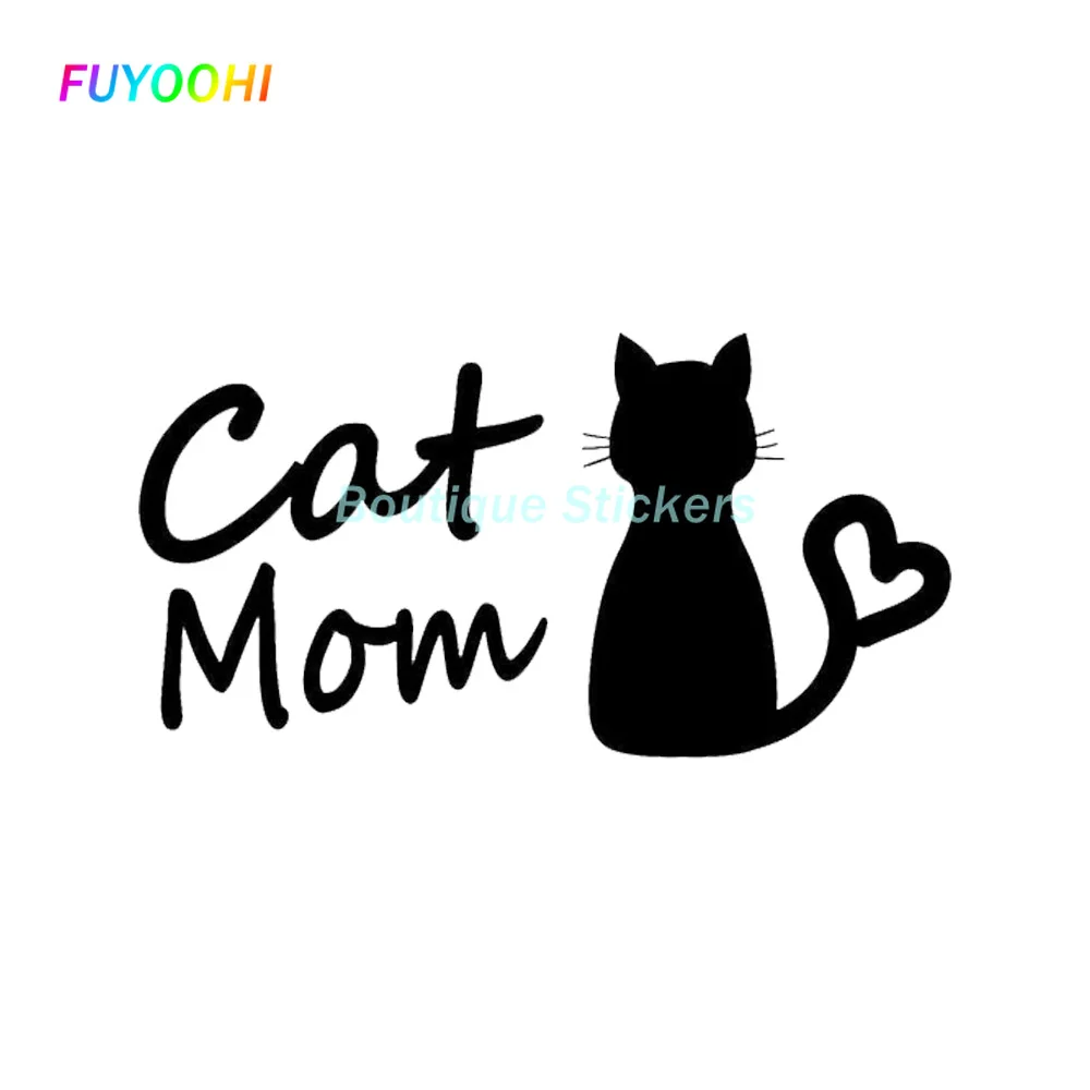 

FUYOOHI Exterior/Protection Boutique Stickers Cat Mom Car Sticker Funny Vinyl Decal Decor
