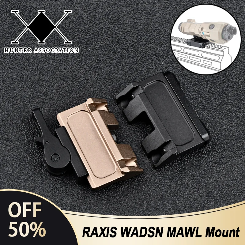 

RAXIS Unit Metal Mount Base For WADSN MAWL C1 Tactical Fast QD Lever Offset Airsoft Equipments Hunting Weapon Laser Accessories