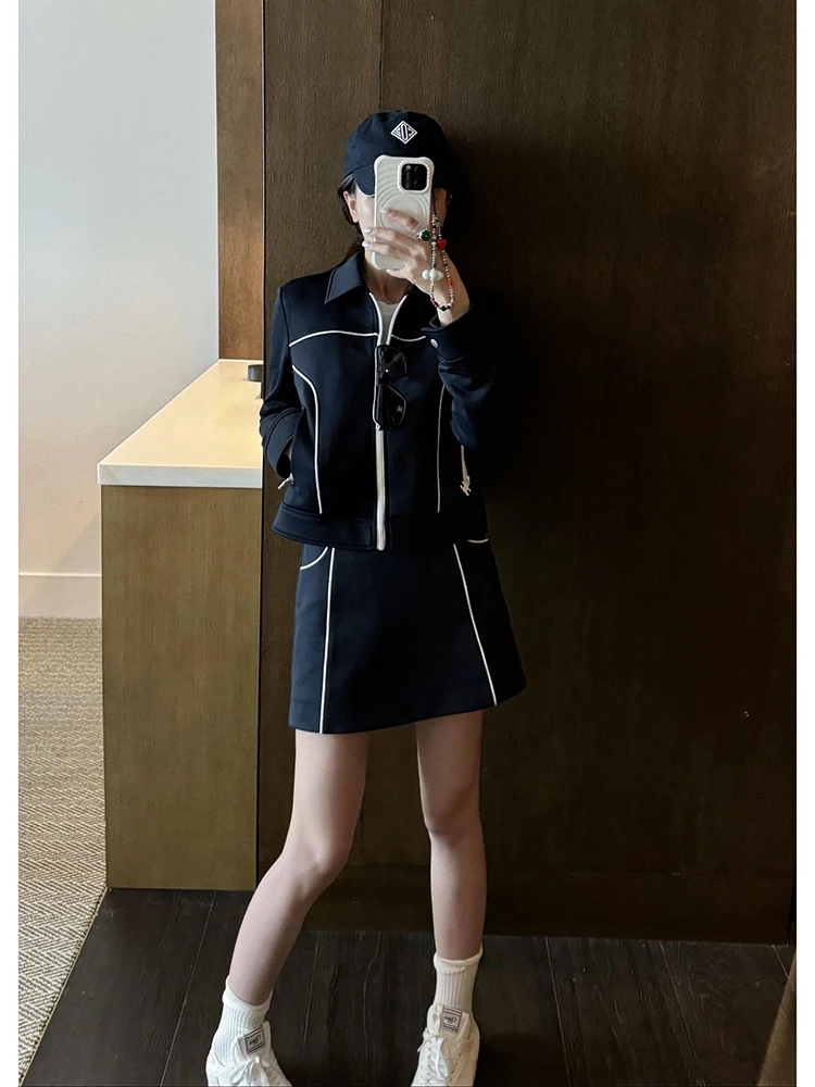 

Zone Lizzy Breakfast A-Line Skirt Versatile Slimming Sle Spring Summer Fre Look Nylon Cotton Blend mid Waist Fit