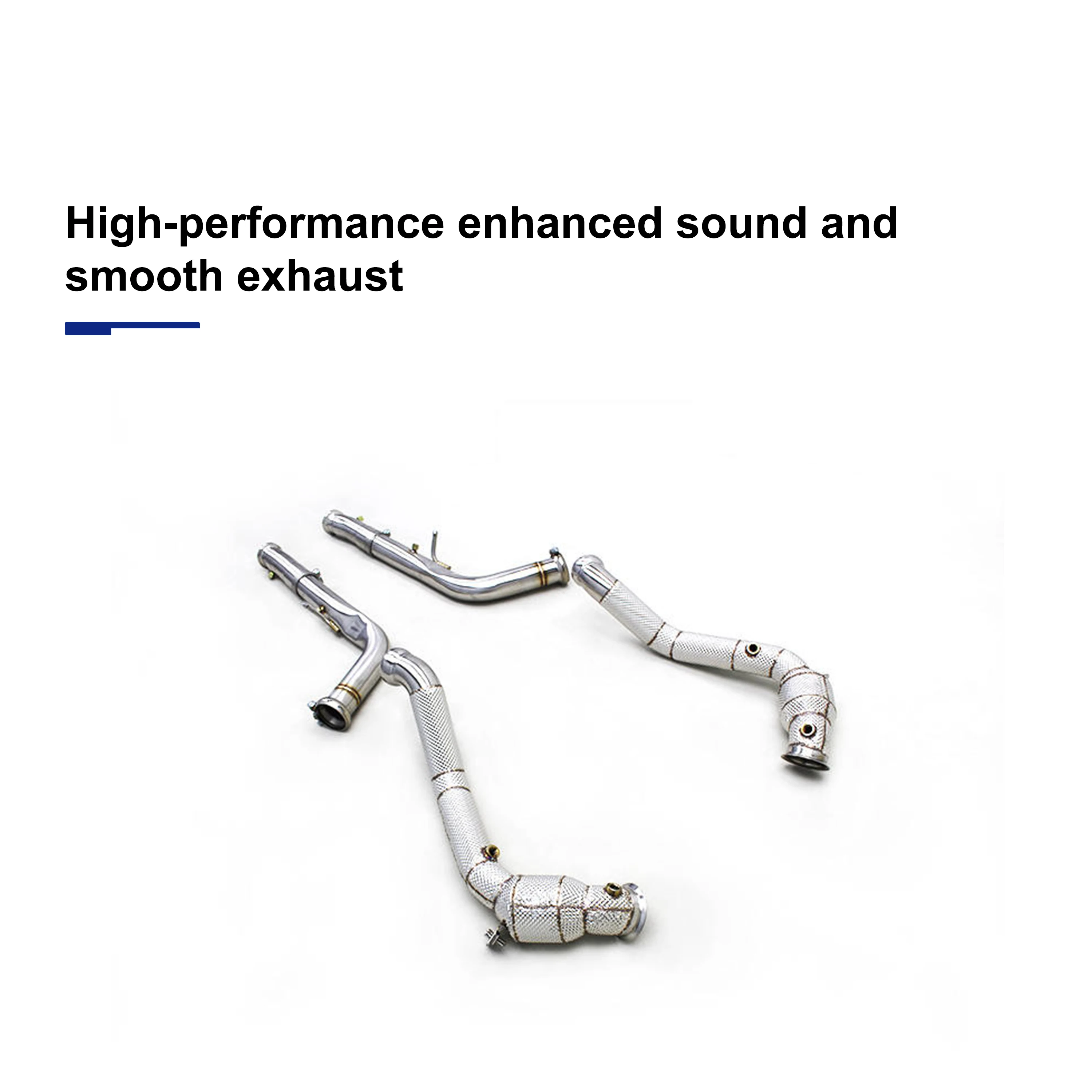 ACE Hochleistungs-Sportauspuff-Kat-Downpipe für Mercedes-Benz G500 G550 G63 AMG W463 5.5TT 2009-2014 Edelstahl-Auspuffrohr – Detail 5