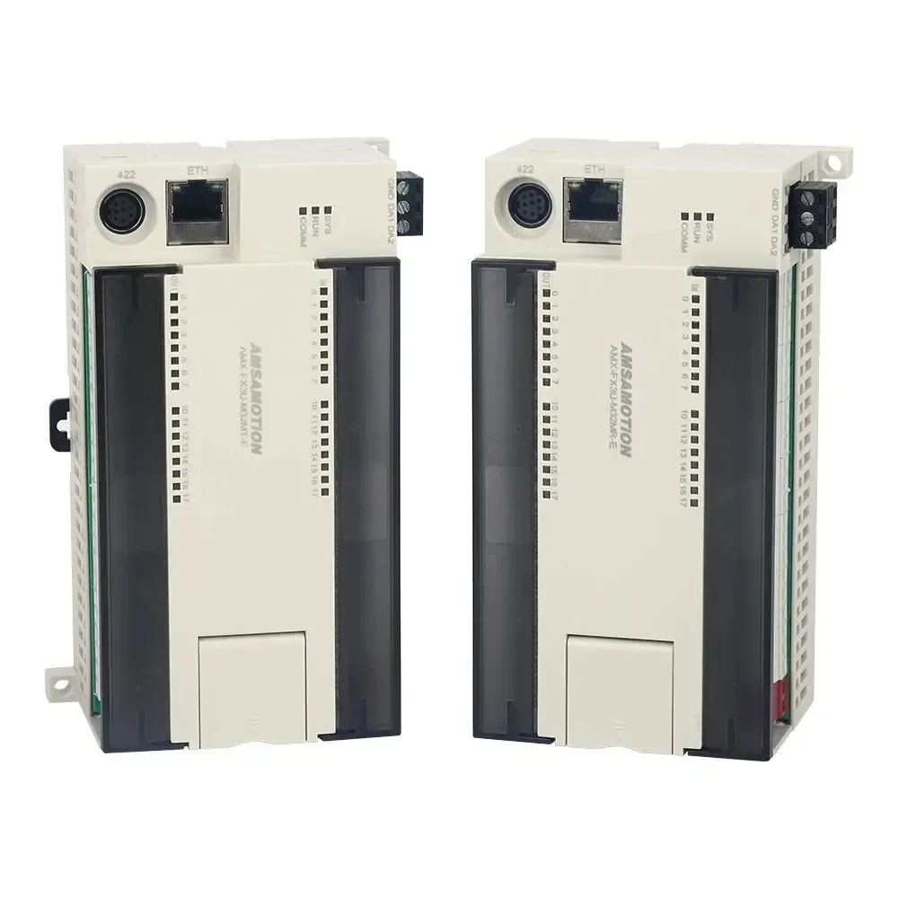 New Amsamotion FX3U-M32MR-E M32MT-E 16DI/16DO 4AI/2AO MODBUS Analog Transistor Relay EM3 Module PLC PLC Programmi