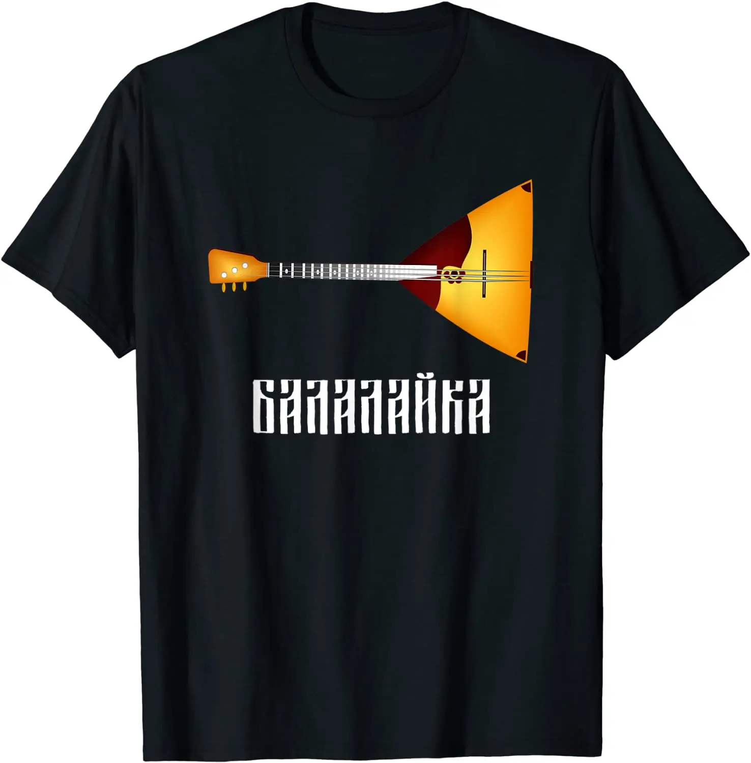 Traditional Russian Musical Instrument Balalaika T-Shirt. Summer Cotton O-Neck Short Sleeve Mens T Shirt New S-3XL