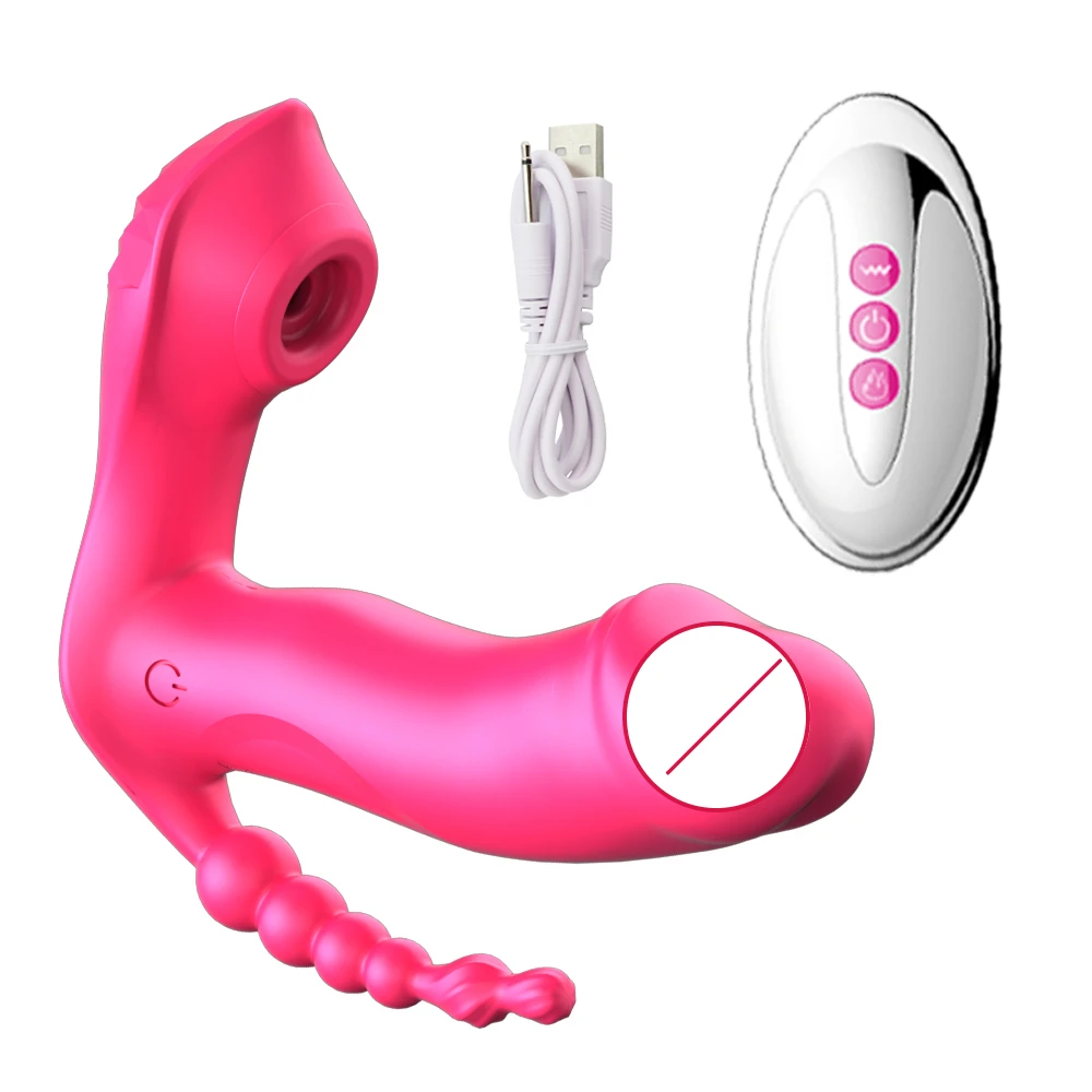 3 in 1 Clitoral Sucking Vibrator Female For Women Clit Clitoris Sucker Vacuum Stimulator Dildo Sex Toys Goods for Adults 18