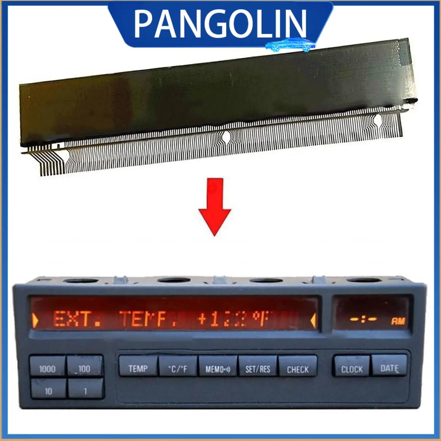 

PANGOLIN 11 Button BORG Board Computer OBC LCD Display Compatible with BMW E36 3 Series M3 Part Numbers 62138357666 62136913865