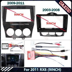 For Mazda 2011 RX8 9INCH Car Radio Android Stereo audio screen multimedia video player navigation cables Harness frame