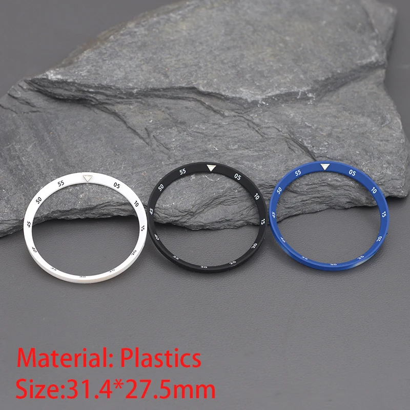 31.4*27.5mm Plastics Watch Chapter Ring Fit SKX6105 6309 SKX007 SRPD53 PROSPEX Series Fit Seiko NH35 NH36 7S 4R Movement Watch