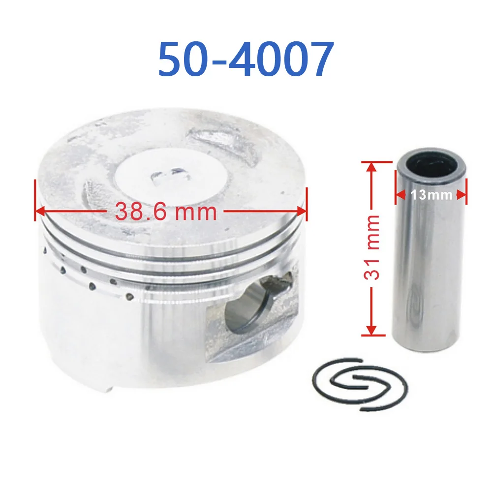 Piston GY 50cc pour moteur de scooter chinois, cyclomoteur 4 temps, 50cc, 39mm, moteur 1P39QMB, 50-4007