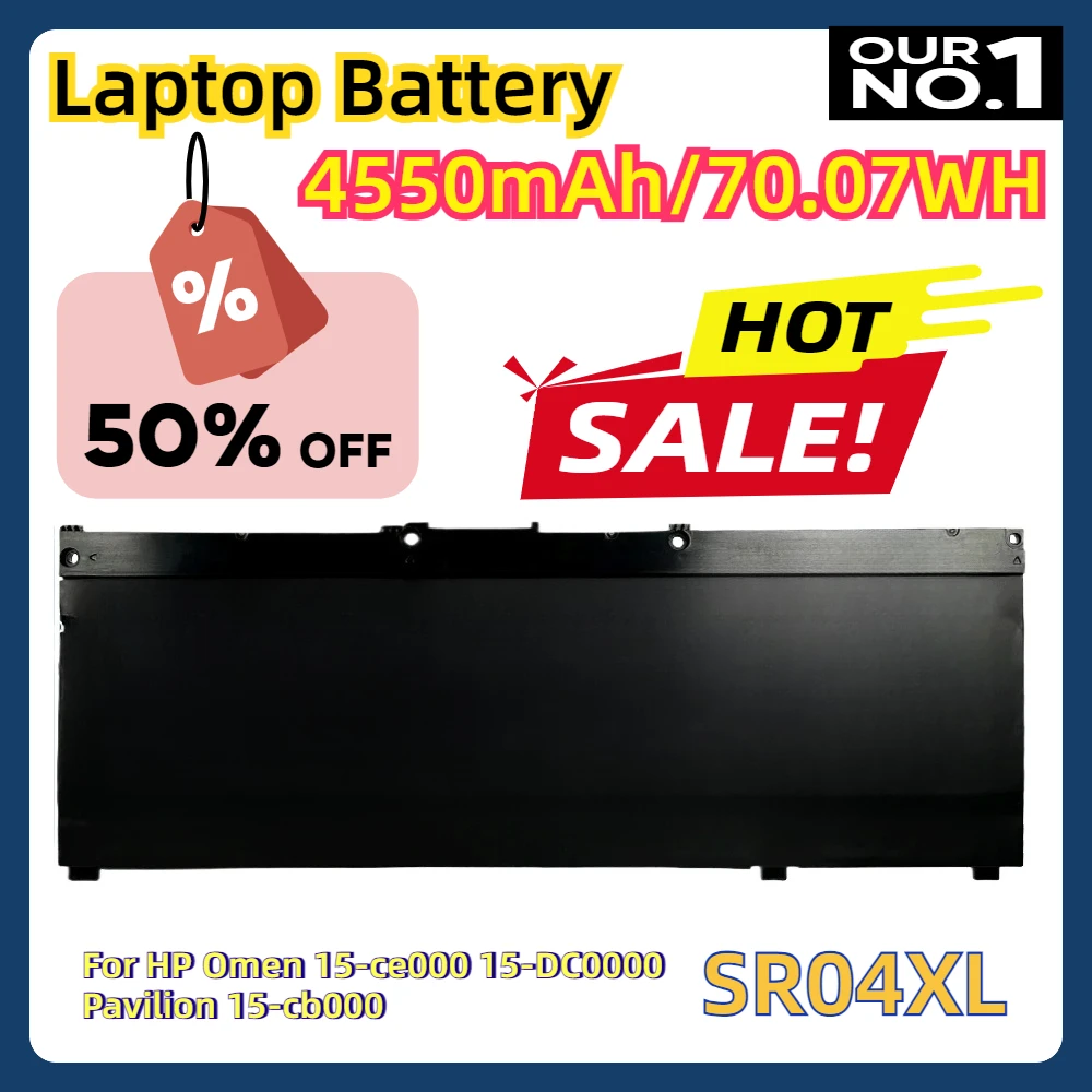 

For HP Omen 15-ce000 15-DC0000 Pavilion 15-cb000 Pavilion Gaming 15 2018 4550mAh/70.07WH Notebook DODOMORN SR04XL Laptop Battery