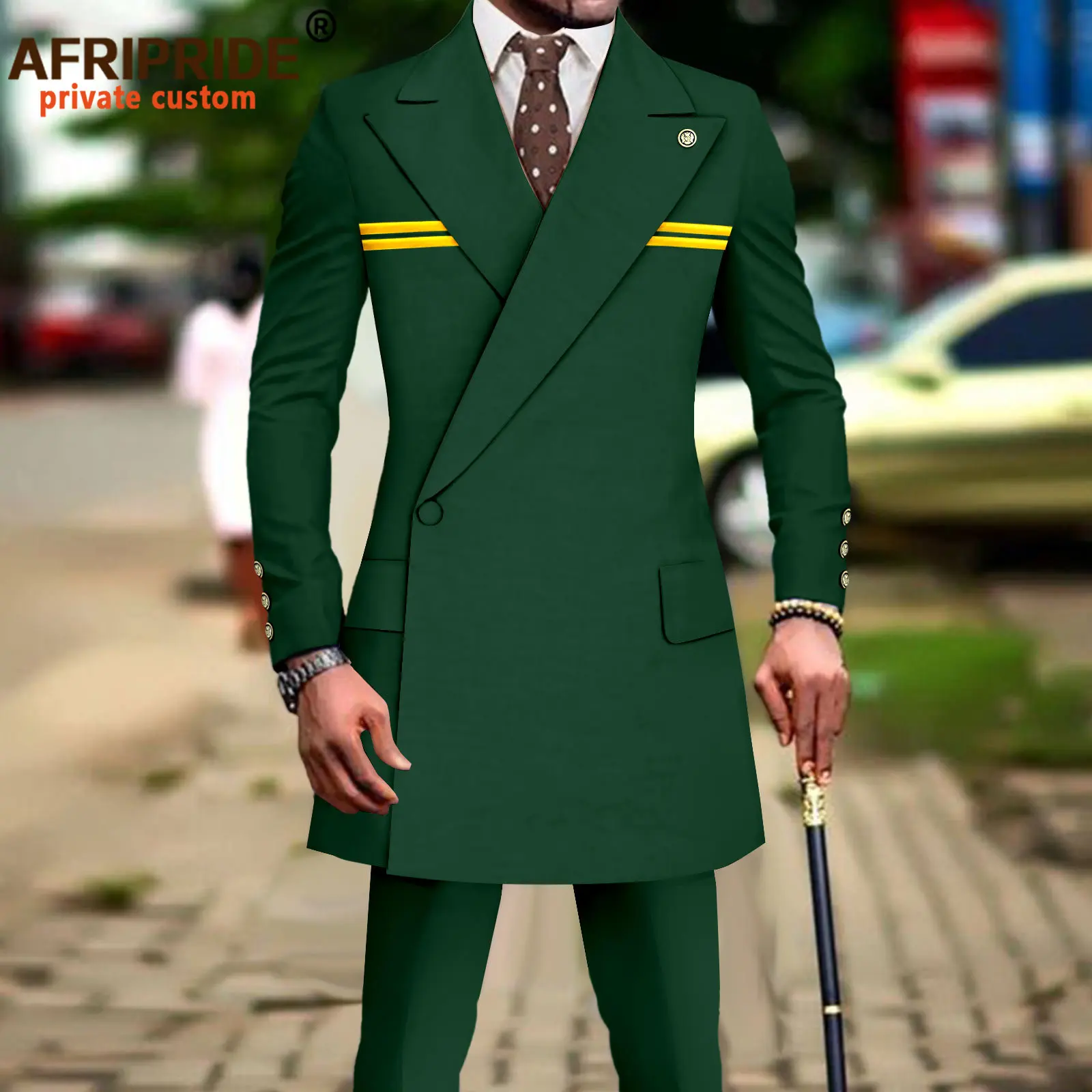 Men`s Suits Slim Fit Blazer and Trousers 2 Piece Set Dashiki Outfits Bussiness Suit Jacket African Clothes A2316044