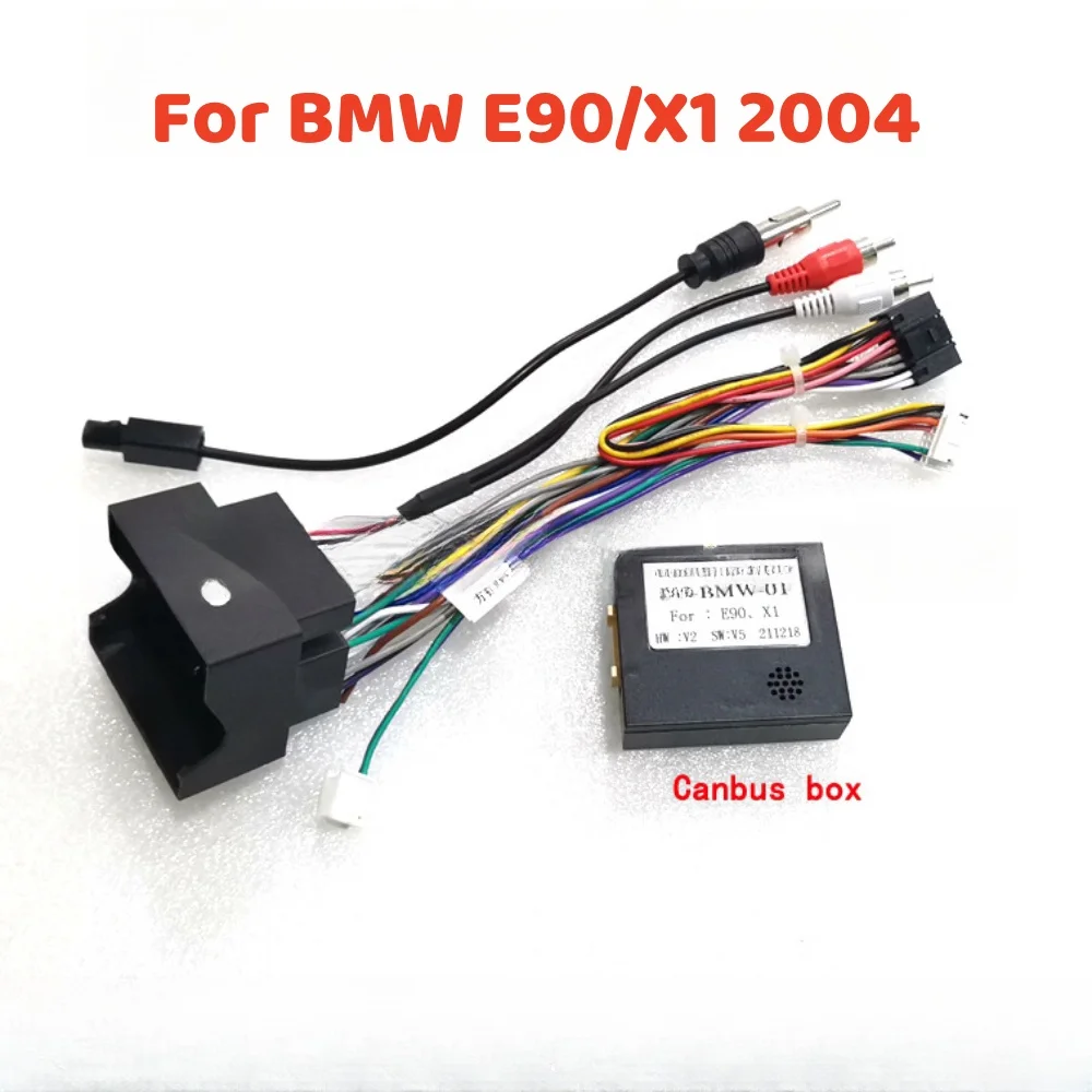 

Автомобильные аксессуары автомобильный радиоприемник Canbus декодер для BMWX1 E90 Android 2 Din GPS приемник 16-контактный жгут проводов вилка Кабель Питания