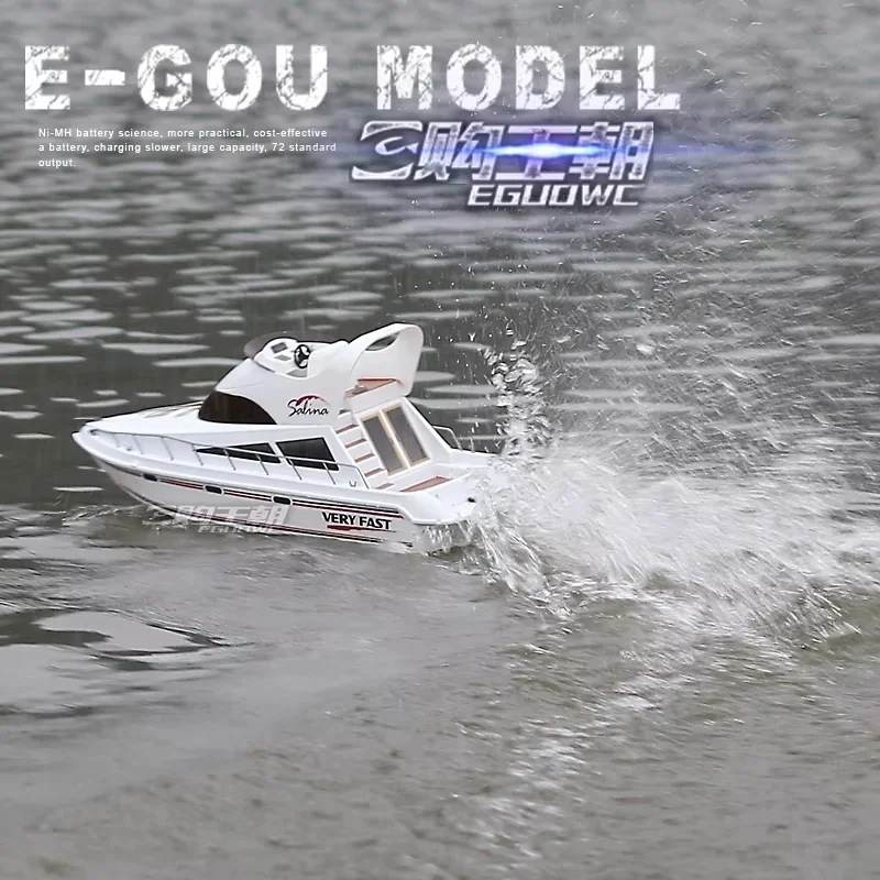 Yacht de luxe télécommandé Rc, bateau rapide de course, bateau à rames électrique, modèle pour enfants, jouet, cadeau, nouvelle collection