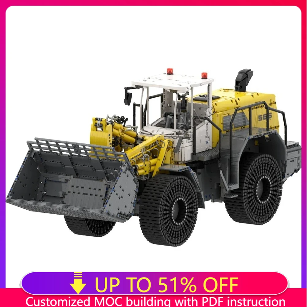 12136PCS Engineering RC Liebherr L586 wheel loader Model DIY creative ideas Technology Child Toy Assembly Puzzle Gift MOC-49777