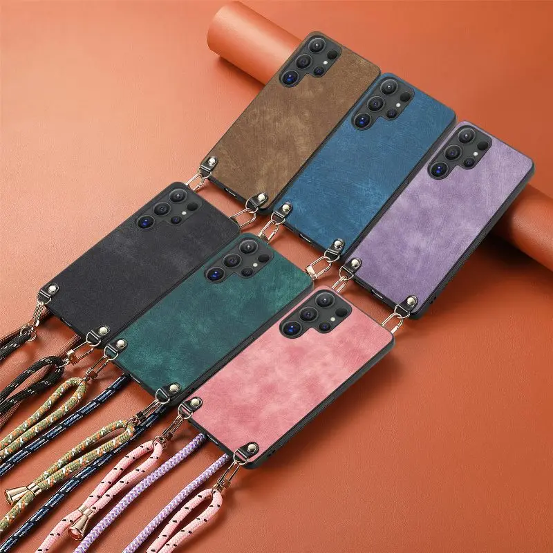 

Adjustable Shoulder Strap Phone Case for OPPO Reno12 Pro/11F/10 9/8T/8Z/Realme 13 12 11 Pro/C30s/C33/C35/C55/C67/GT7/GT5/Narzo70