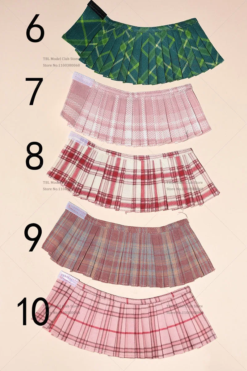1/6 مقياس المألوف تنوعا الحلو طالب عادية مطبوعة هوديي مطوي تنورة مجموعة صالح 12 "أنثى عمل الشكل الجسم نموذج