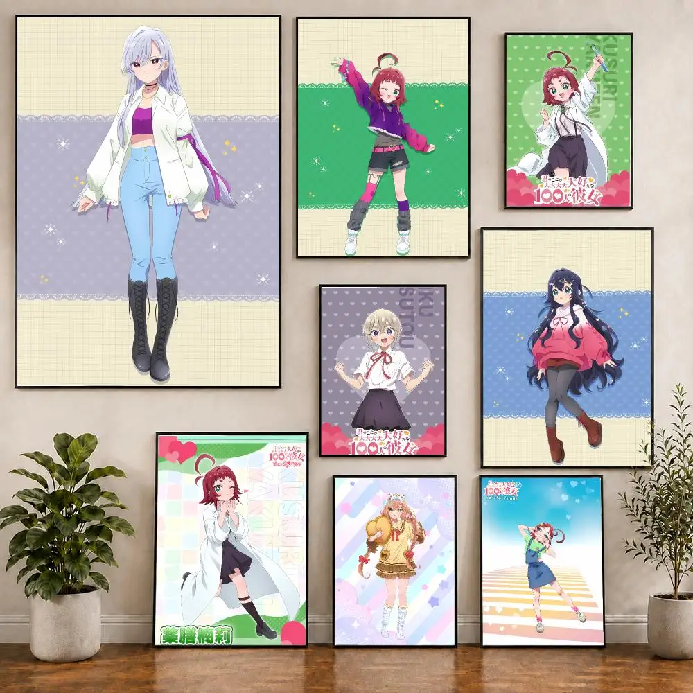 Comedy Anime T-100 Girl friends Who Really Love You Poster Creative Indoor Decorative Artwork & Modern Home Decor