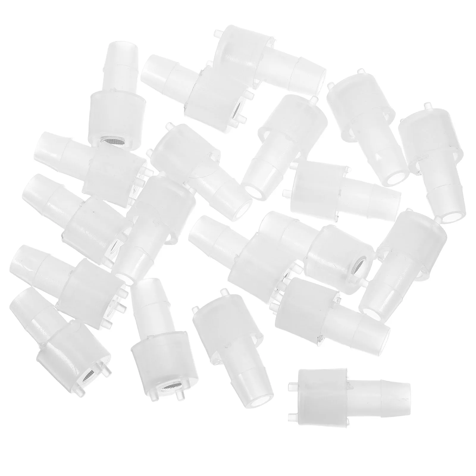 

20pcs Water Head Transparent Design Easy Installation Tea Mesh Fine Filter Hose Strainer Stainless Steel Dispenser
