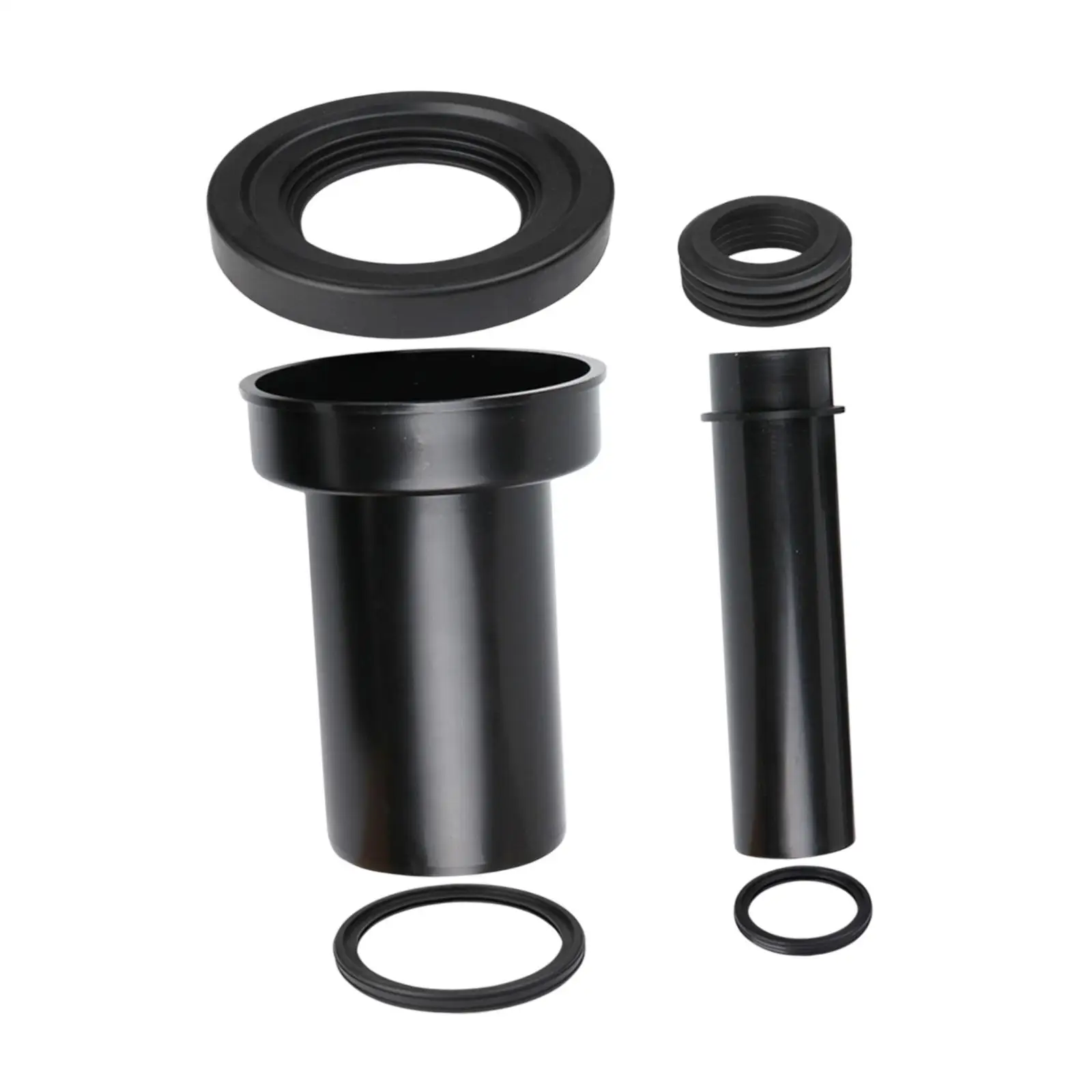 Toilet Drain Pipe Flush Pipe Adapter Waste Pipe Easy Installation Leakproof Toilet Attachments for Bathroom Apartment Home