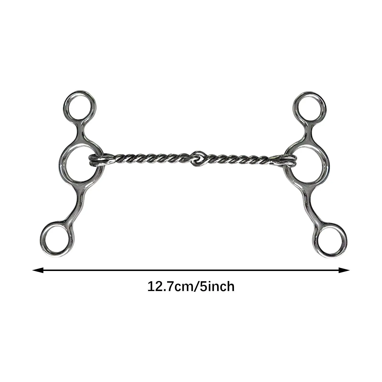 Leve aço inoxidável cavalo boca bit, Acessório Equestre, Outdoor Metal Snaffle Bit, Boca Equestre Bit