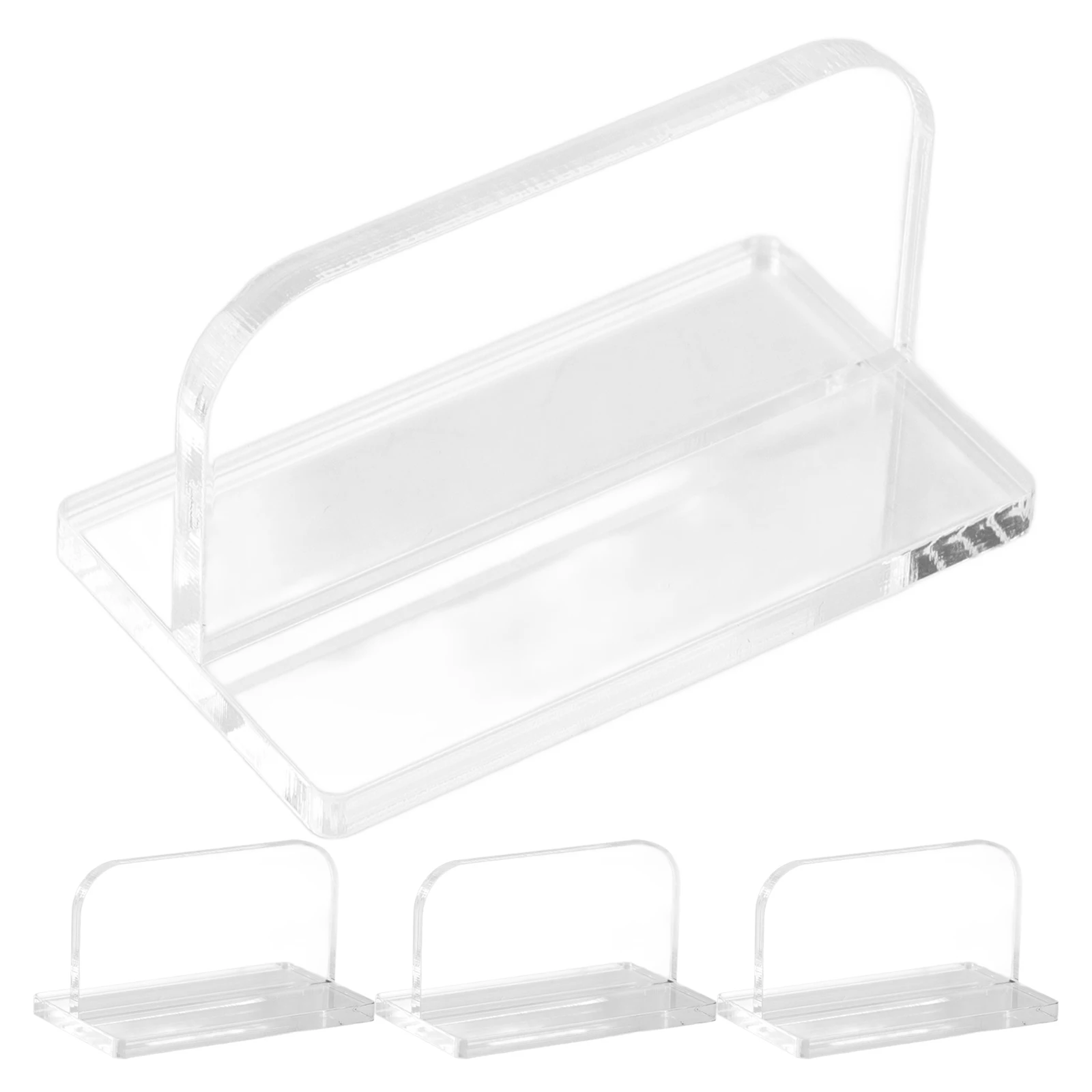 

4pcs Aquarium Lid H Fish Tank Cover Parts Acrylic Replacement Practical Texture No Drill Double Adhesive Easy