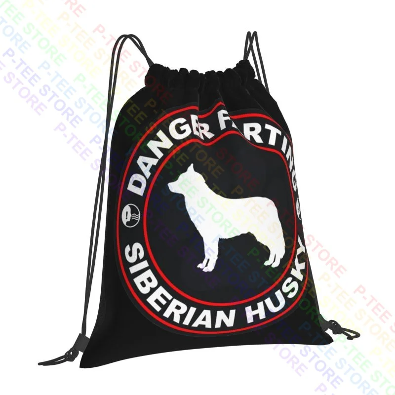 Danger Farting Belgian Malinois Drawstring Bags Gym Bag Print Creative Gym Tote Bag Bags For Travel