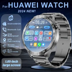 For Huawei Smart Watch Original Men GPS Fitness Tracking NFC HD Bluetooth Call Clock 1.85-inch IP68 Waterproof Smartwatch 2024