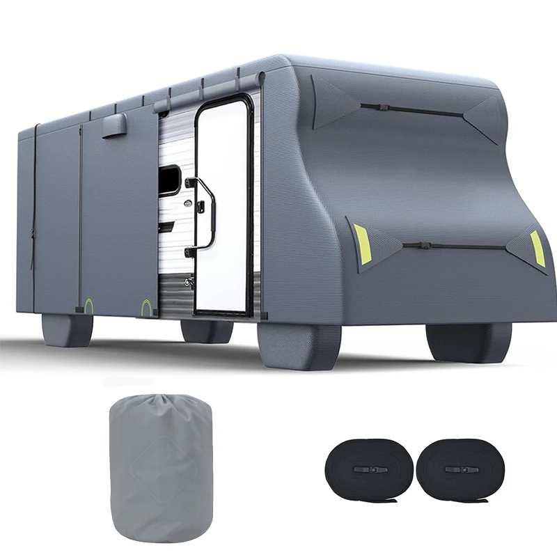 

For RV Direct Sales Customization Waterproof Windproof 600D Motorhome Camper Travel Trailer Cover Hail Protection Rv Cover