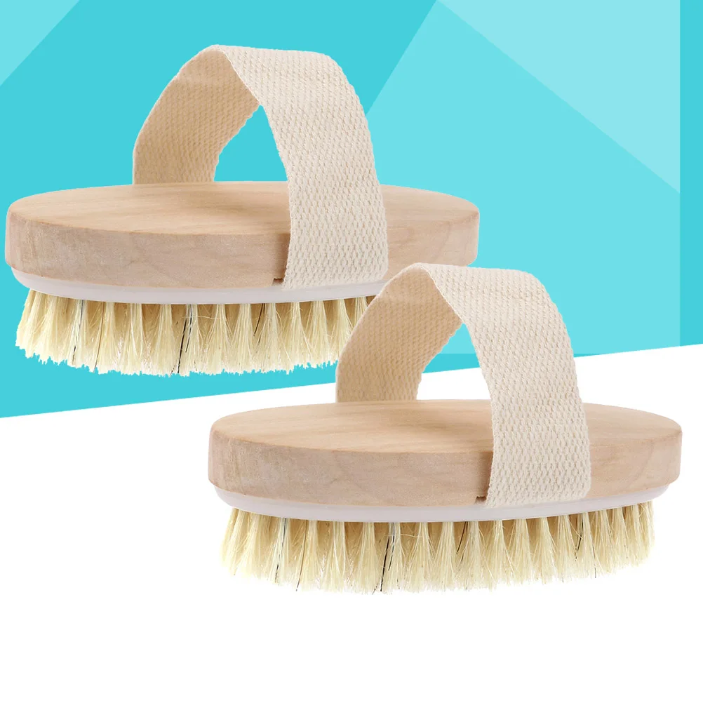 деревянная щетка для ванны с натуральной щетиной
