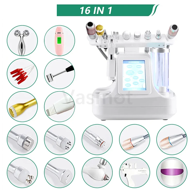 水素と酸素の泡,フェイシャルケアのための多機能マシン,超音波ショベル,ブラックヘッド,酸素注入