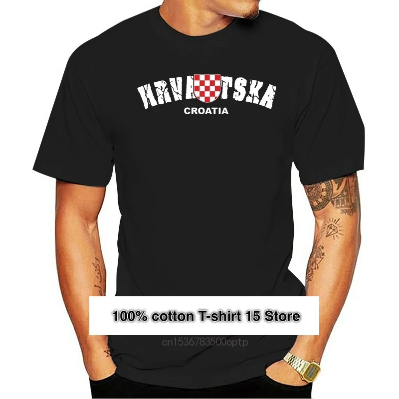 Camiseta Homme 2024 nuevo Hrvatska camiseta de fútbol Croacia ventilador T camisa imprimir T camisa de los hombres