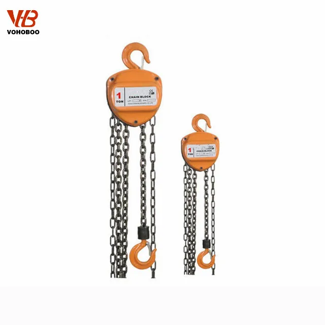 1 ton 2 ton 3 ton manual chain hoist pulley block