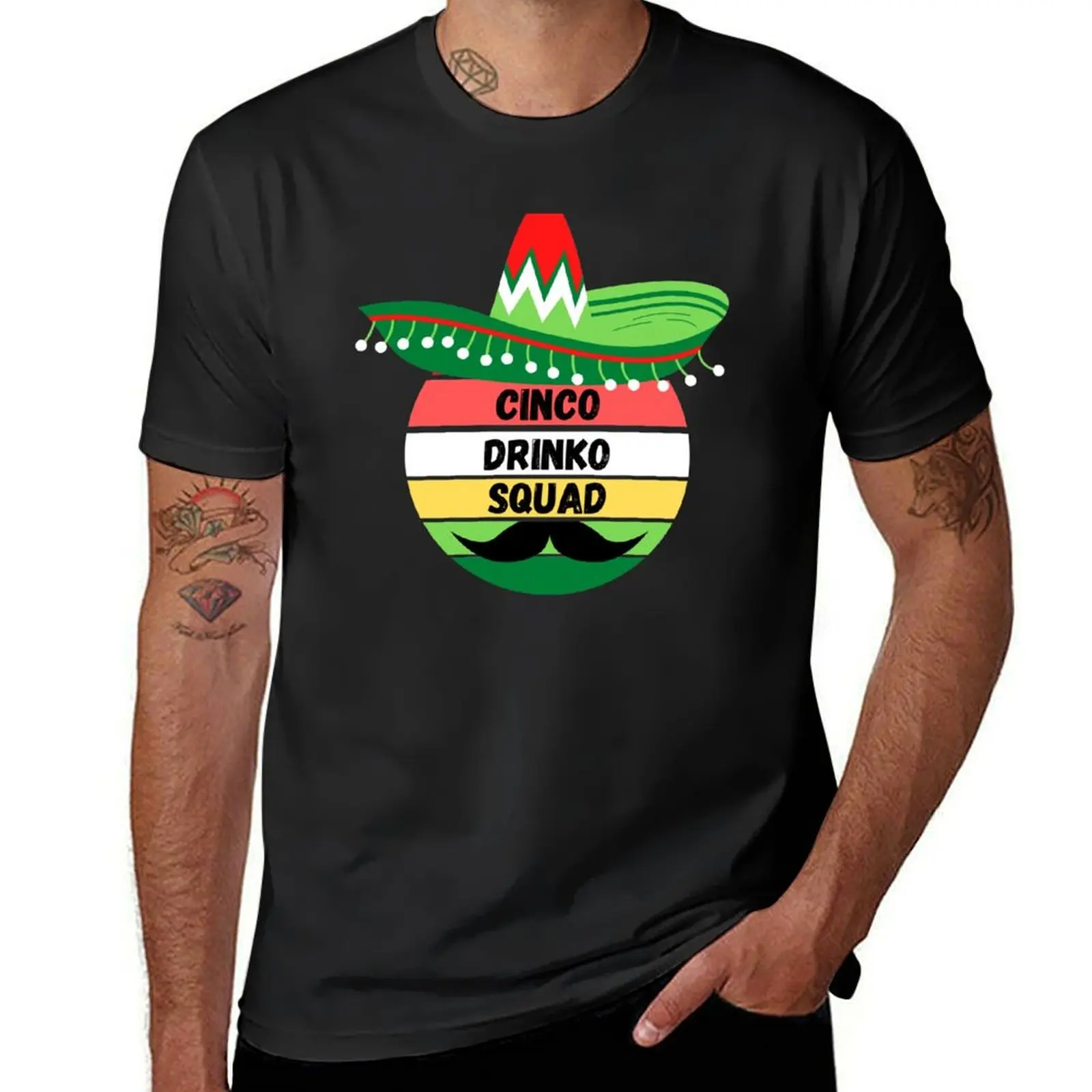 Cinco Drinko Squad Mexican ,Funny Cinco De Mayo T-Shirt kawaii clothes oversized men t shirt