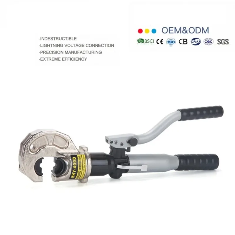 HHY-400D Portable Aluminum Pump Rod Large Crimping Area 400mm Hydraulic Crimping Tool with Open Head