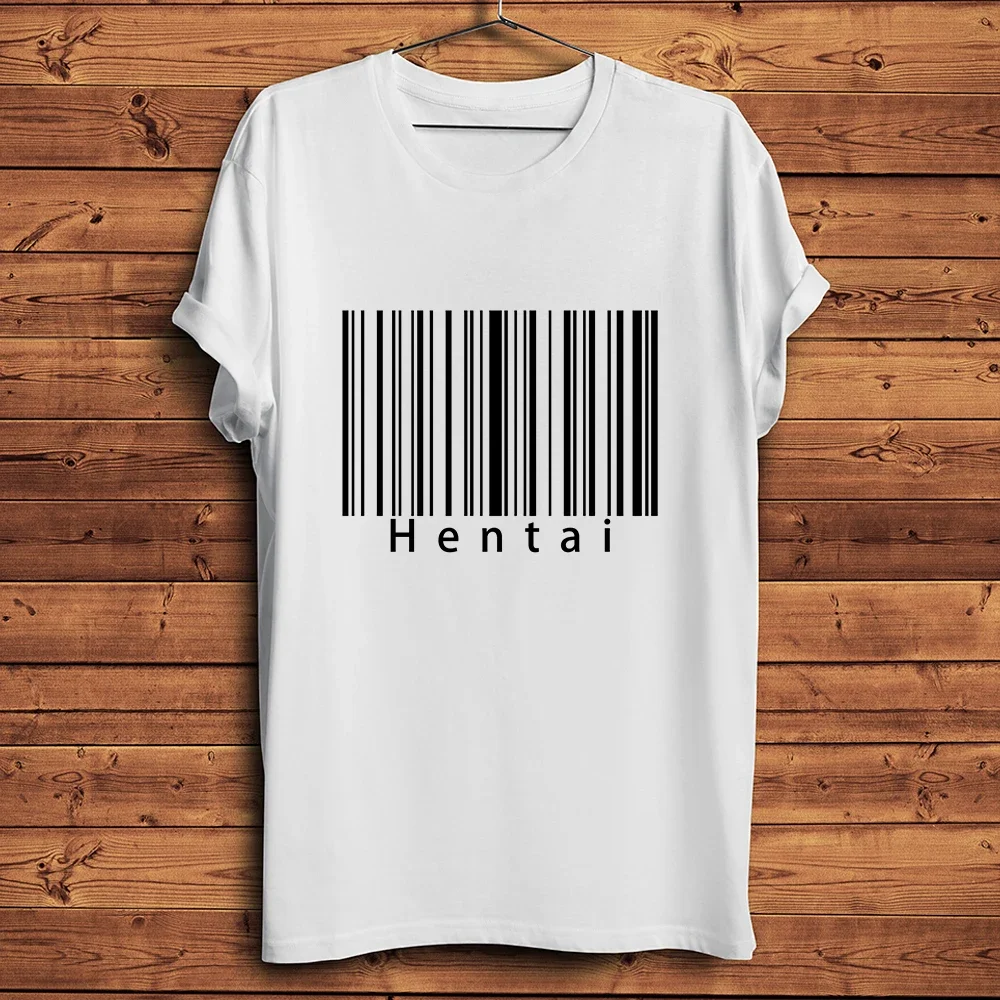 Elements Periodic Table,Letter HENTAI,Barcode Print Funny T-shirt,Unisex Geek Casual Tshirt,Otaku Manga Tee,breathable Print