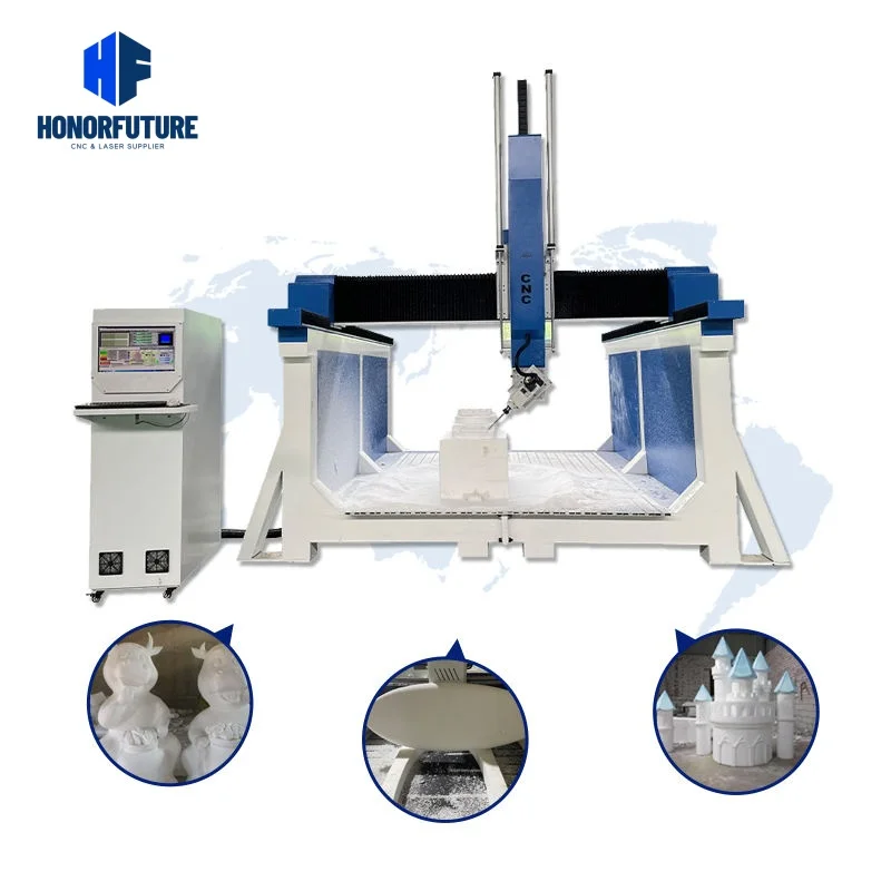 Sculpture Model CNC Wood Foam 3Axis 4 Axis 3d Carving Machine 4 Axis Cnc Engraving Machine Router