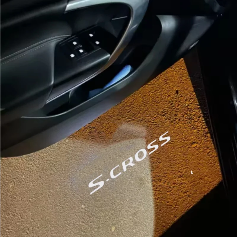 

2pcs Car Projector Welcome Logo Light Lamp For Suzuki SX4 SWIFT S-cross Interior Lights LED Courtesy Wireless Accessories