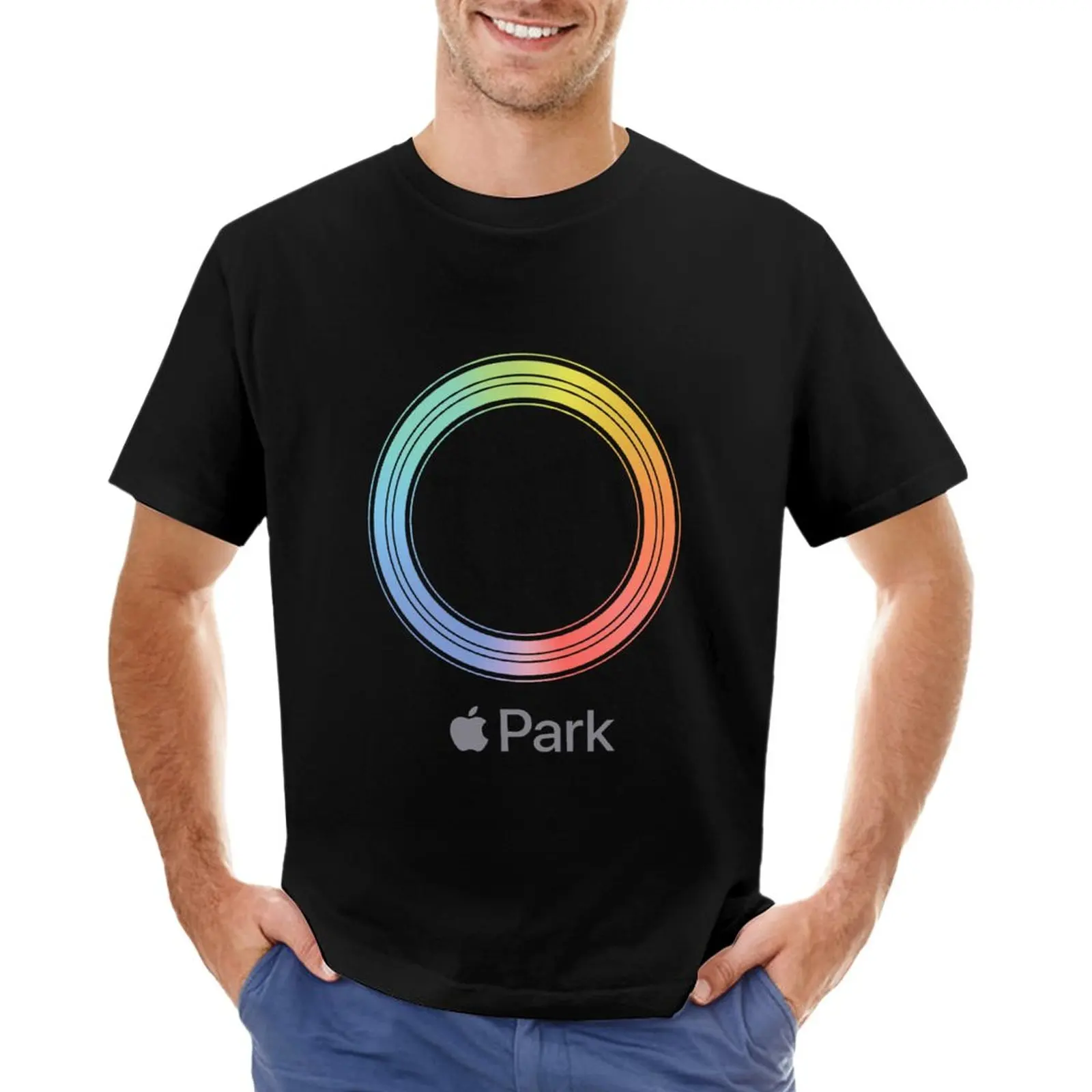 Apple Park T-Shirt summer top Tee shirt kawaii clothes black t-shirts for men