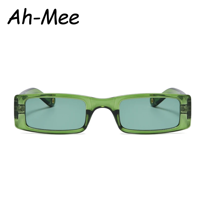 Hiking Camping New Rectangle Anti Light Glasses Women Fashion Small Square Frame Bran Glasses Men Clear Green Oculos UV400