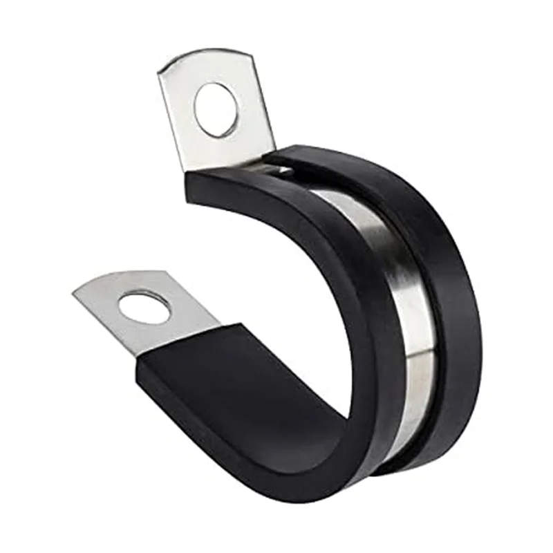 مشبك معدني معزول مبطن بالمطاط من VEHO للأنبوب أو تركيب سلك السلك، 36 قطعة