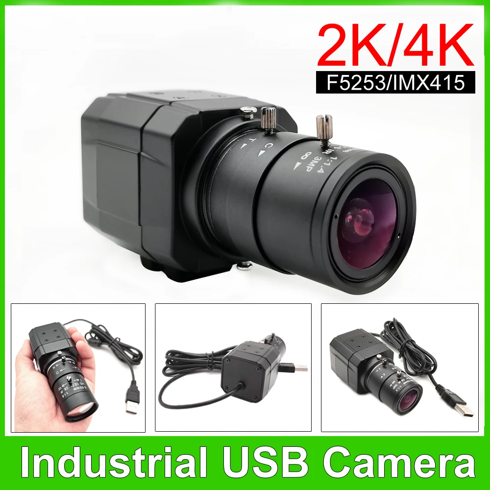 mini webcam caixa de metal camera de video usb plug and play otg uvc obs youtube skype ensino ao vivo 30fps 2k 4mp 8mp imx415 4mp 01