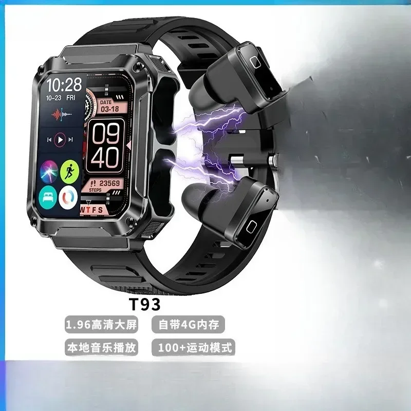 T93 recording music, smart watch, heart rate, blood oxygen, blood pressure, health detection, exercise, call, smart watch