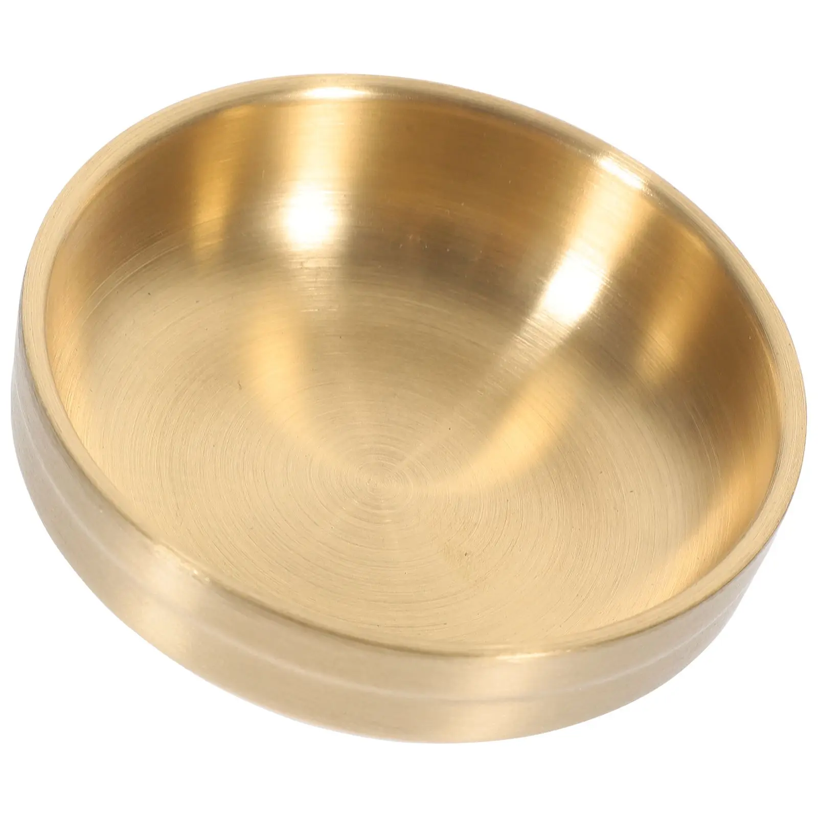 

Golden Dipping Dish 304 Stainless Steel Small Bowl 9cm Sauce Plates Round Food Condiment Seasoning Flavor Metal Kitchen Bar