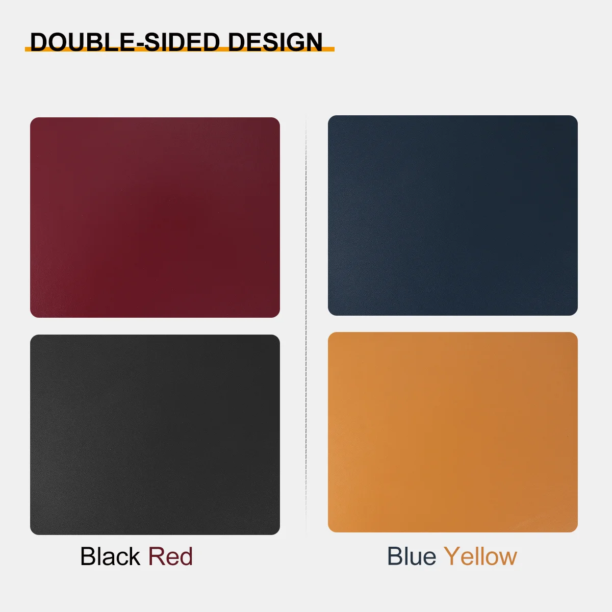 

2Pcs Mouse Pad Set Waterproof Smooth Surface Double-Sided Mouse Mat for Laptop Computer Precision Control