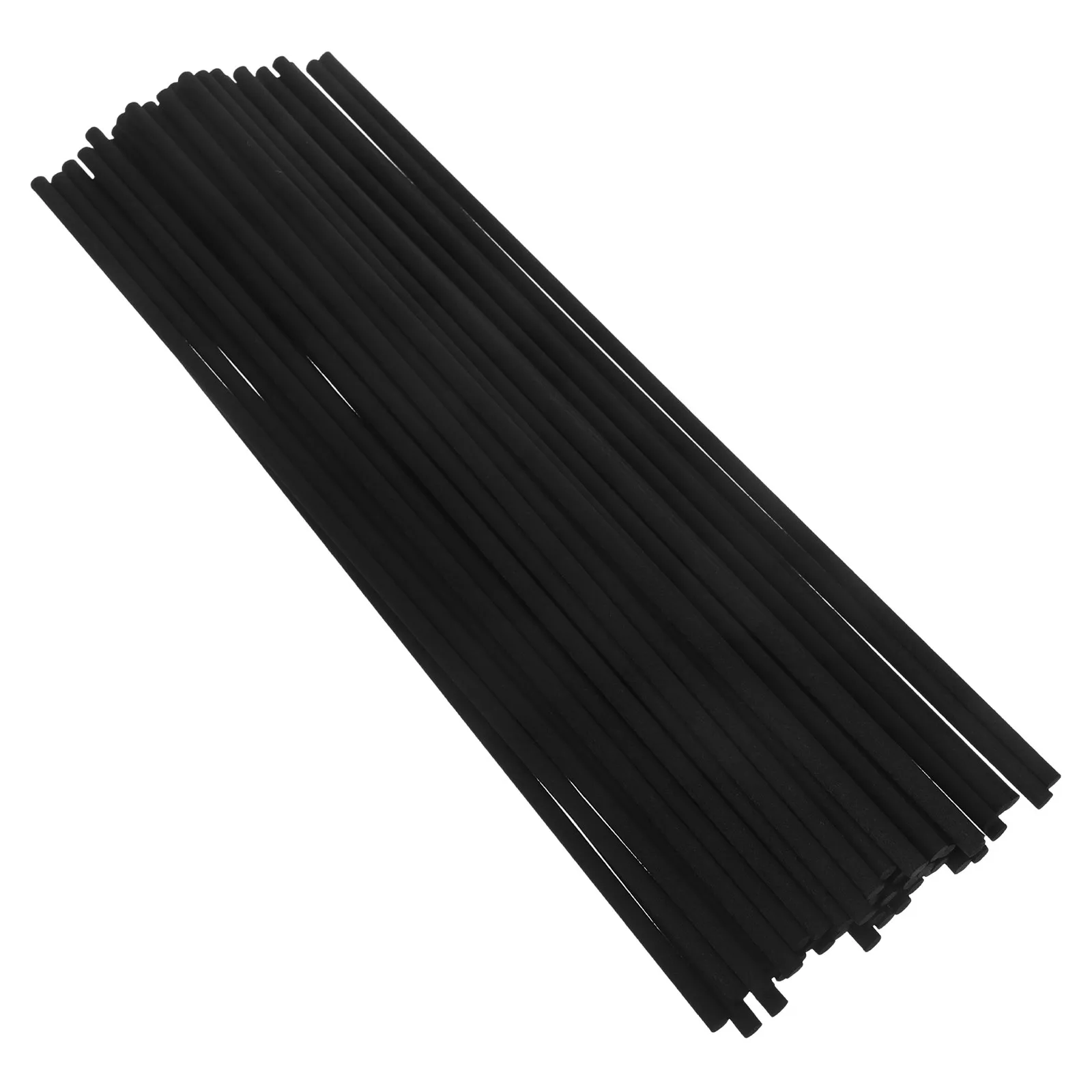 50Pcs Black Fiber Diffuser Sticks Glue-Free Aromatherapy Reed Diffuser Replacement Sticks for Essential Oil Aroma Room Freshener
